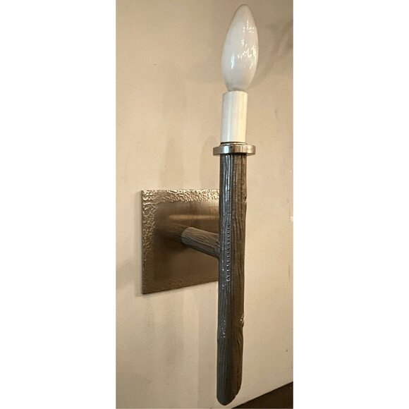 Hand Forged Wall Sconce,wrought Iron Torch Light,medieval  Vintage Forged Torch Wall Sconce Iron Single Light